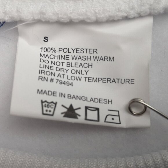 Bud Light Ladies Size Small White Fleece Lined Straight Fit Sweatshirt - Picture 3 of 9